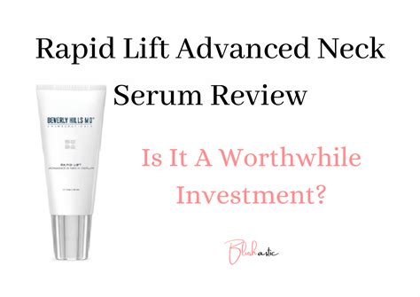 What Are The Active Ingredients In Rapid-Lift. . Rapid lift neck serum reviews